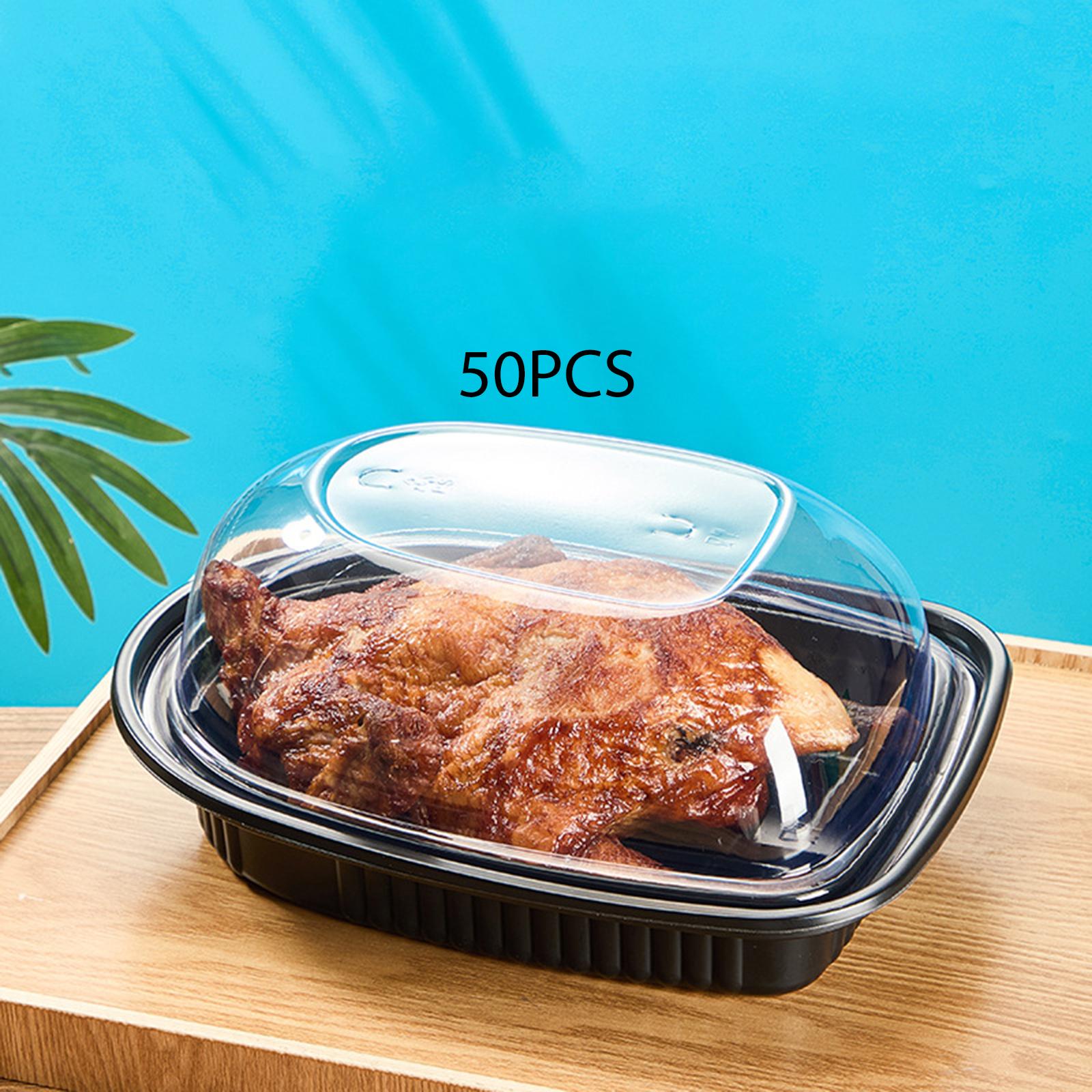 Meal Prep Rotisserie Chicken - Boîtes jetables pour poulet rôti, grands