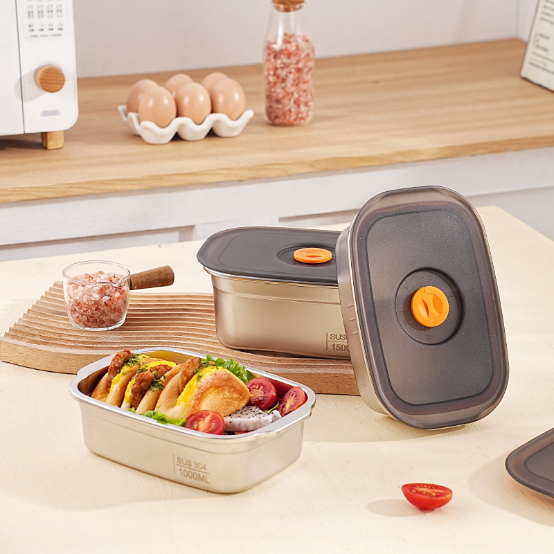 Stainless Bento Box - Boîte à déjeuner antibactérienne en acier