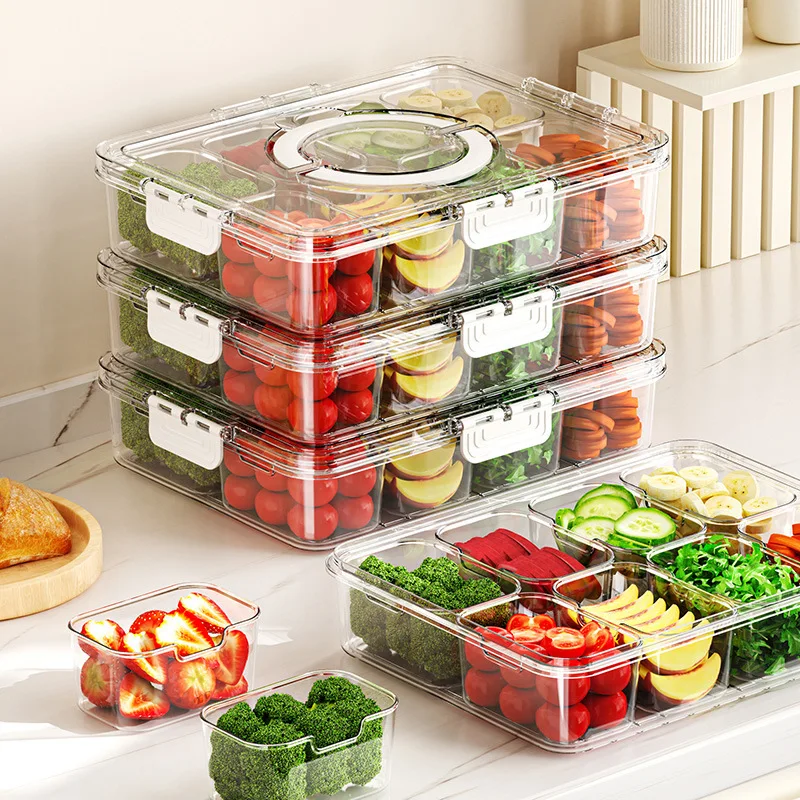 Meal Prep Veggie - Conteneur de stockage alimentaire multi-compartiments, idéal