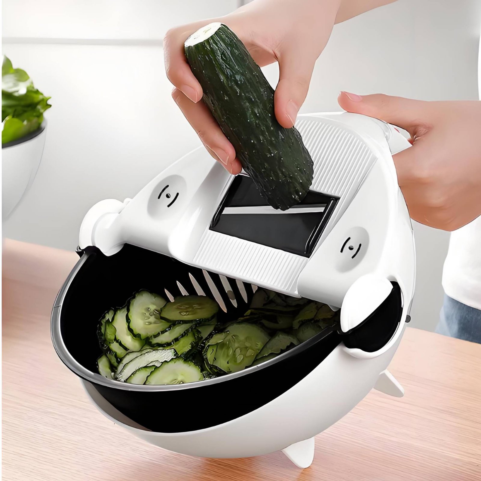 Meal Prep Veggie - Coupe-légumes multifonctionnel grande capacité, mandoline avec
