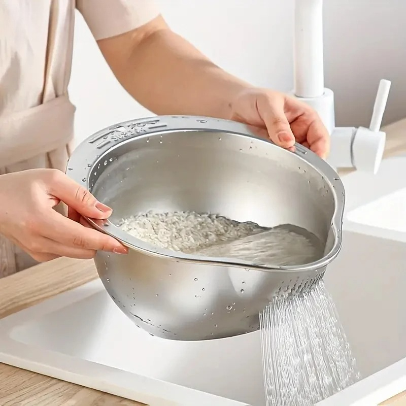 Meal Prep Veggie - Passoire de lavage en acier inoxydable