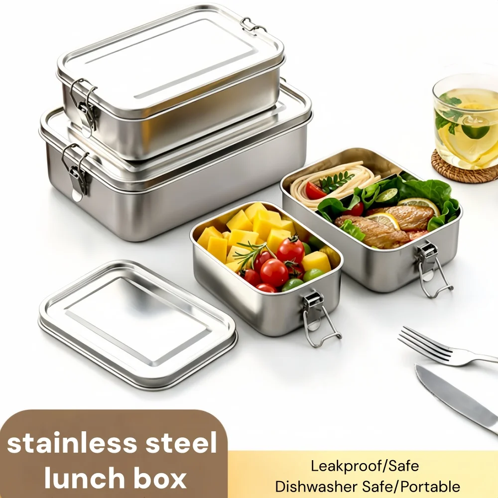 Meal Prep Lunch Boxes - Boîte à lunch en acier inoxydable