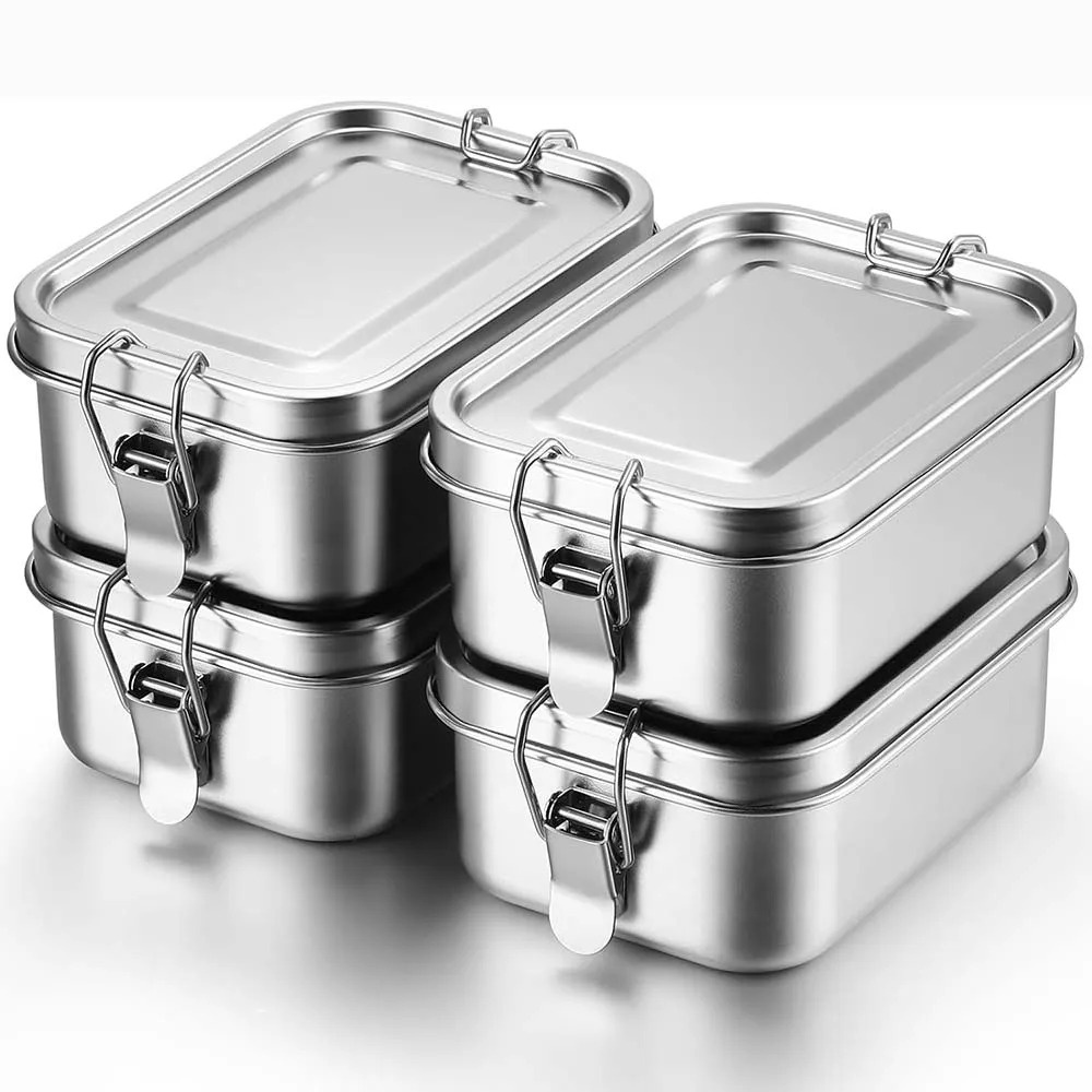 Meal Prep Lunch Boxes - Boîte à Bento en acier inoxydable,