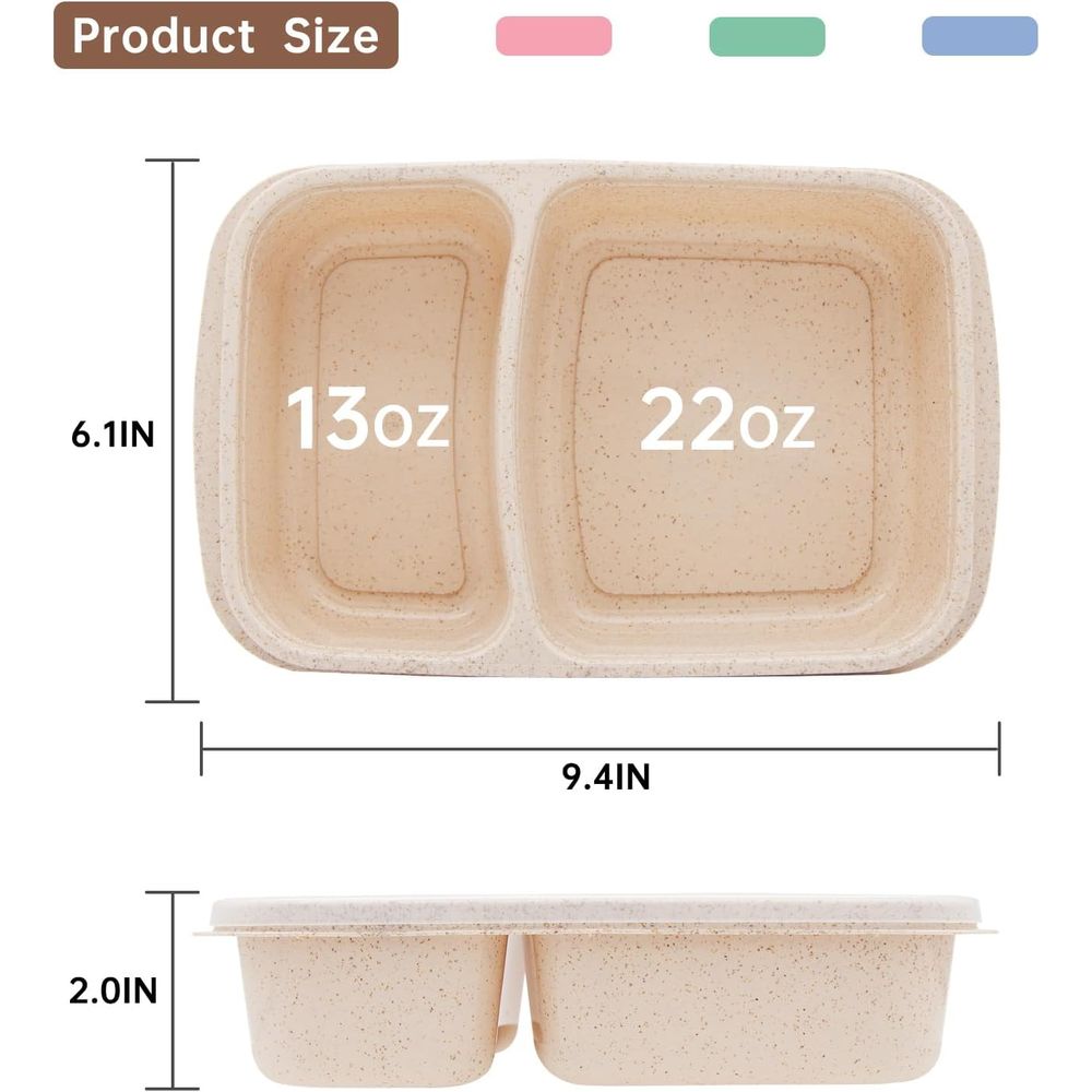 Lot de 4 boîtes à bento, conte - Meal Prep Lunch Boxes avis et prix