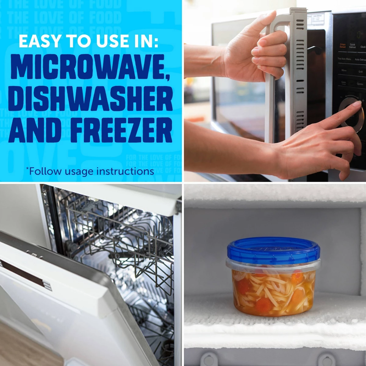 Contenants de stockage aliment - Meal Prep Ziploc avis et prix