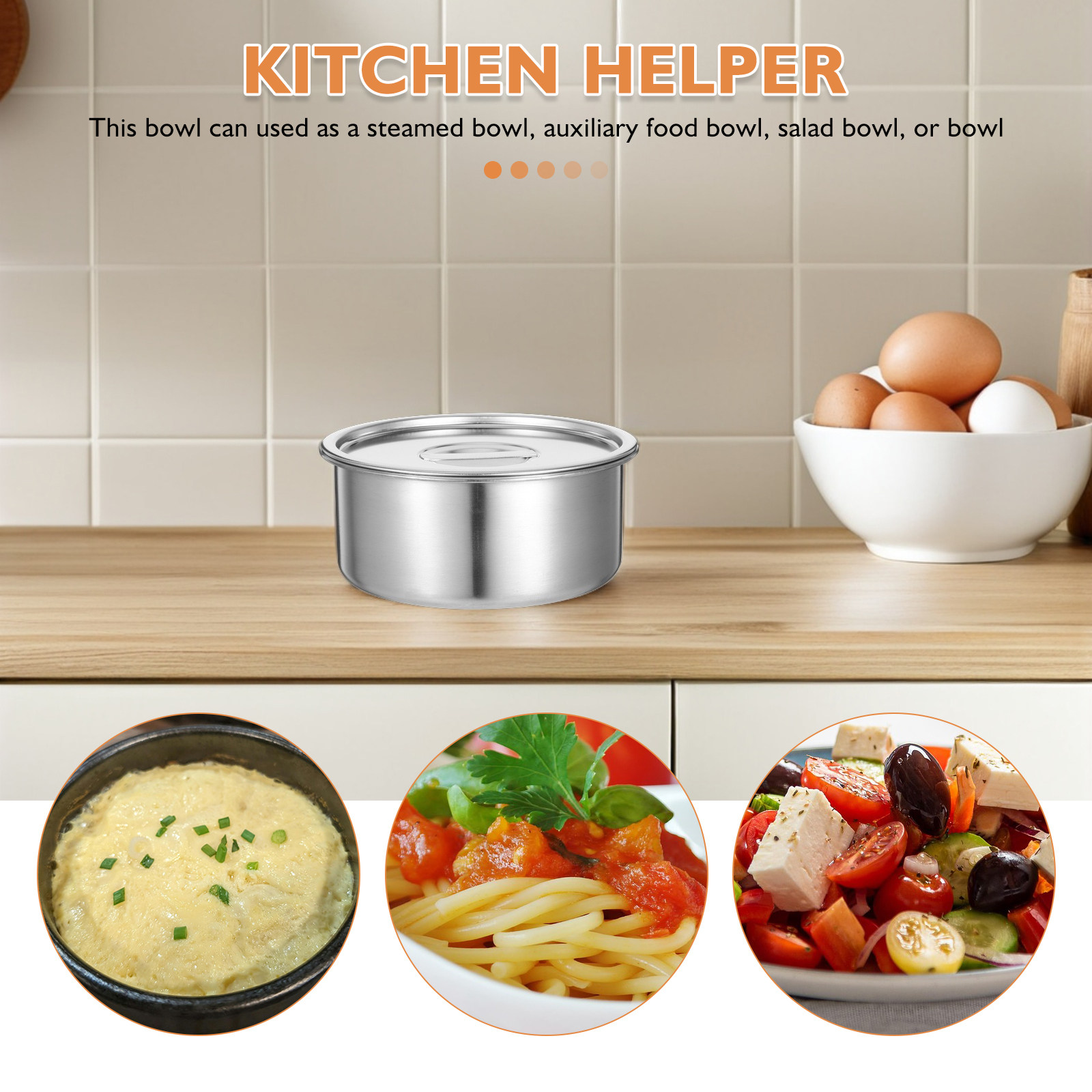 Bol à œufs vapeur en acier ino - Meal Prep Restaurant avis et prix