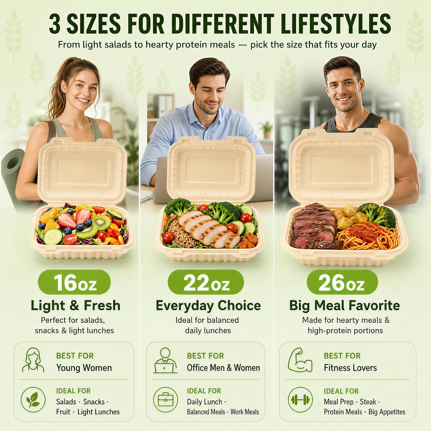 Lot de 50 contenants à emporte - Meal Prep Dinners avis et prix