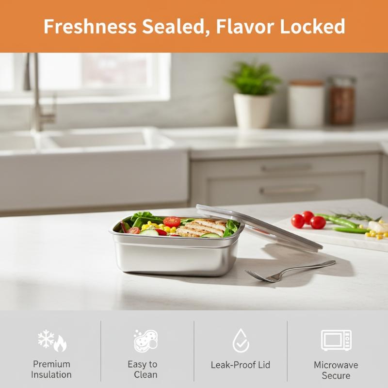 Boîte à lunch de camping en ac - Stainless Bento Box avis et prix