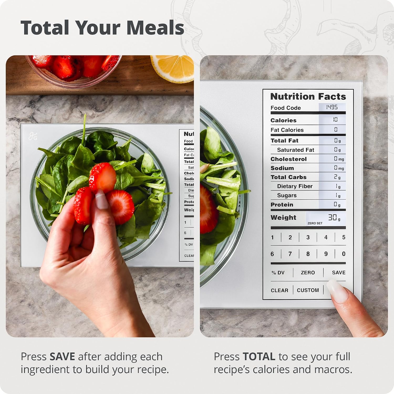 Balance de cuisine en acier in - Meal Prep For Weight Loss avis et prix