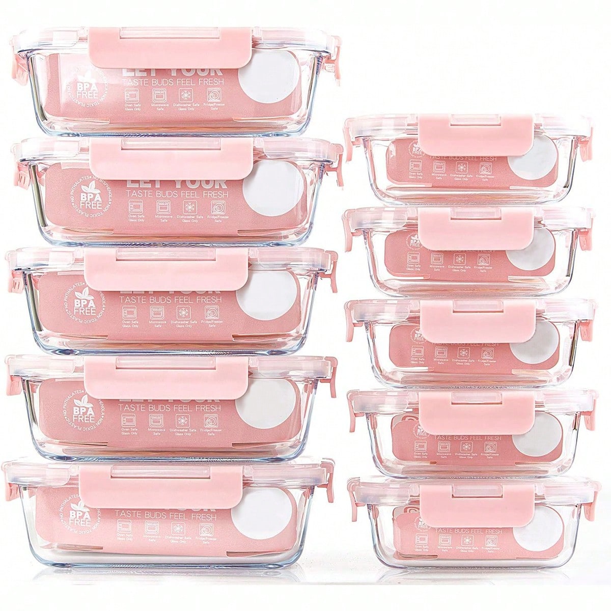 Lot de 10 récipients en verre  - Meal Prep Lunch Boxes avis et prix