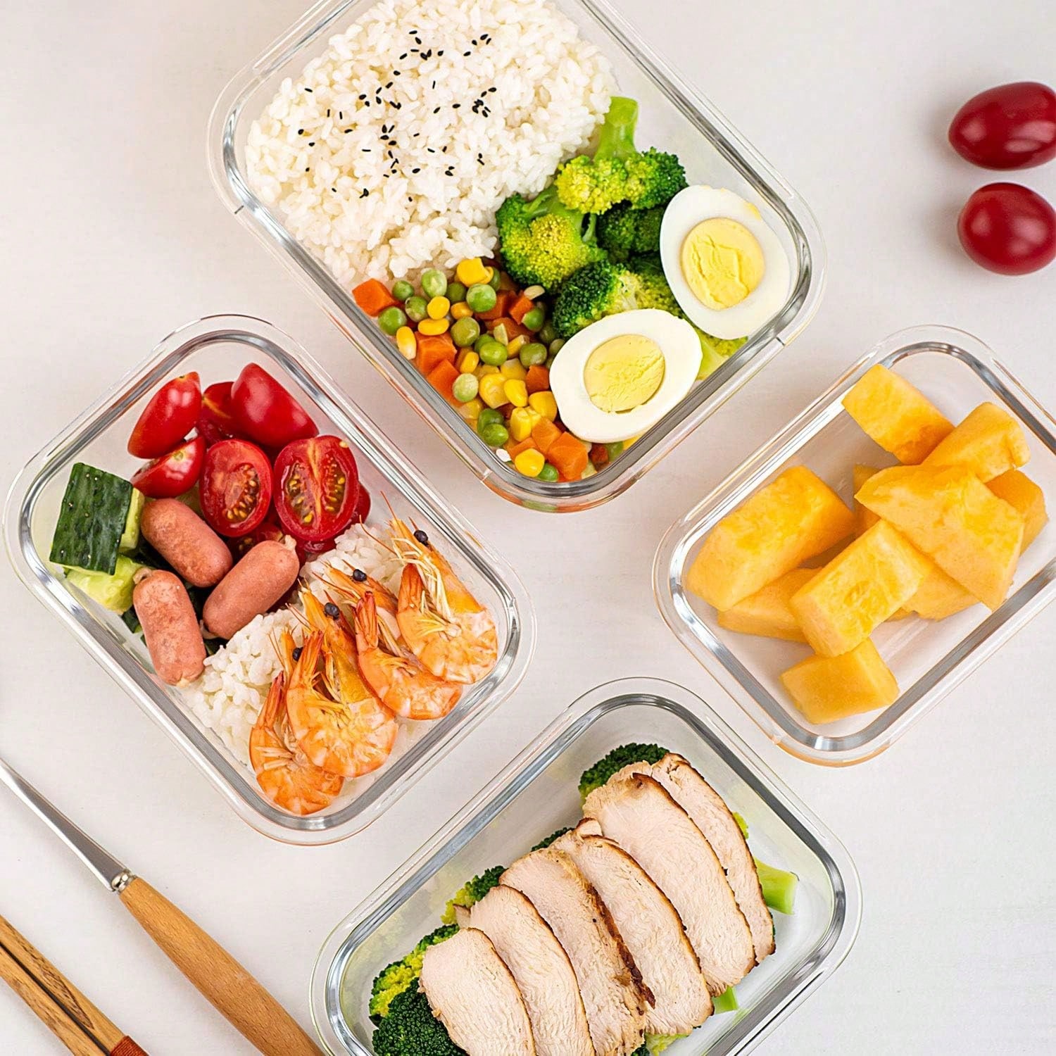 Lot de 10 récipients en verre  - Meal Prep Lunch Boxes avis et prix