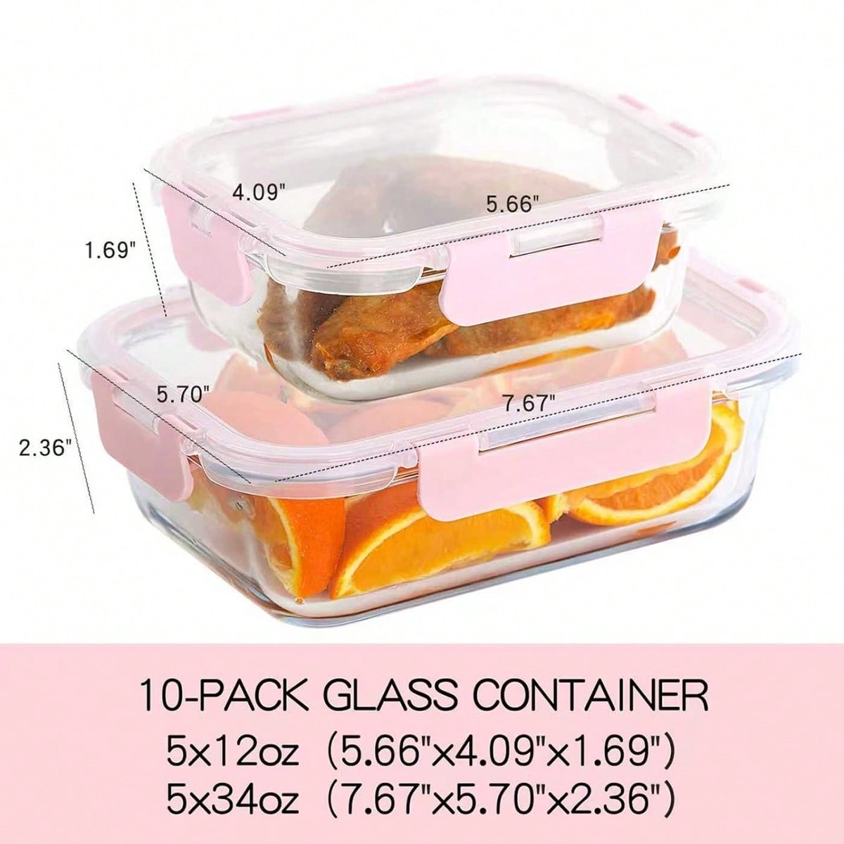 Lot de 10 récipients en verre  - Meal Prep Lunch Boxes avis et prix