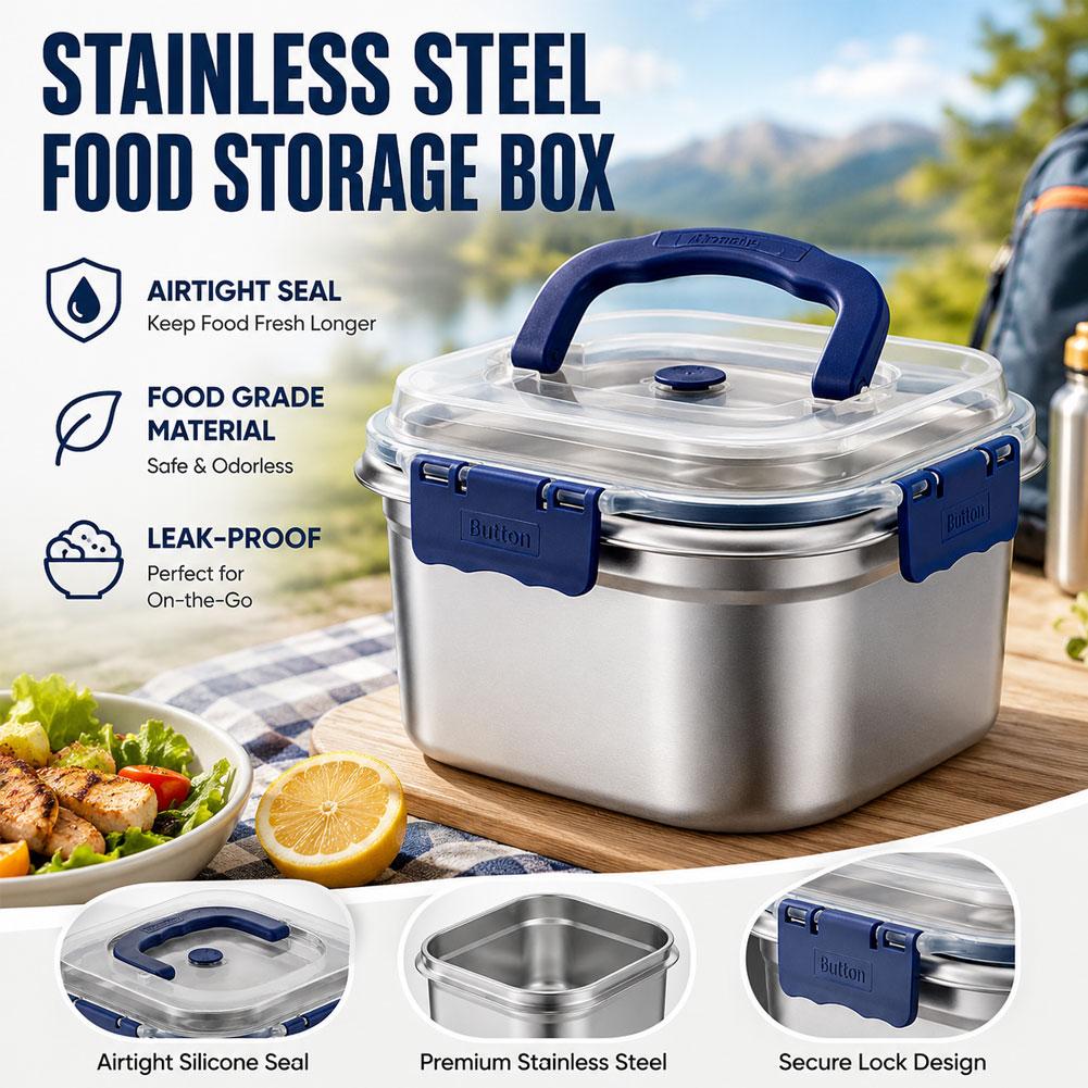 Boîte à lunch portable en acie - Stainless Bento Box avis et prix
