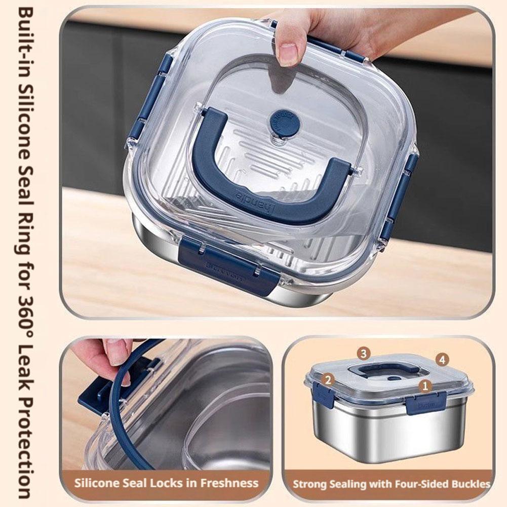 Boîte à lunch portable en acie - Stainless Bento Box avis et prix