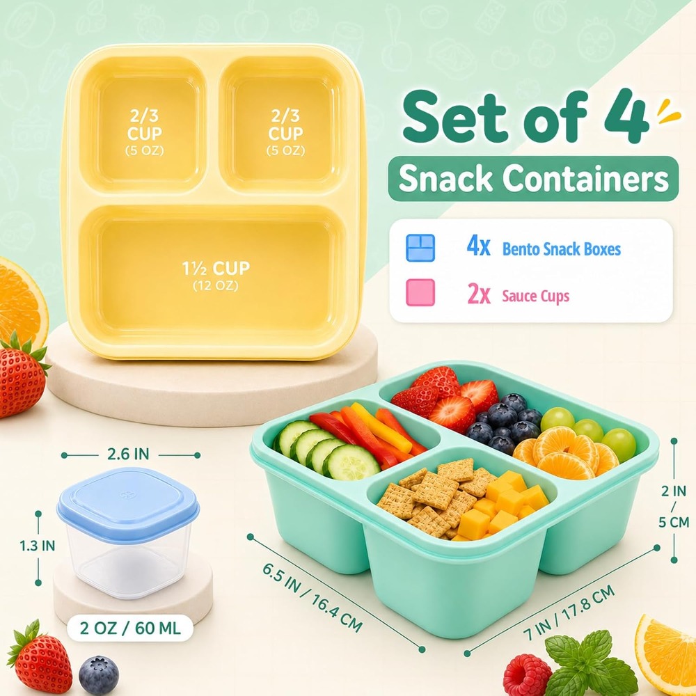 Boîte à bento à 3 compartiment - Meal Prep Lunch Boxes avis et prix
