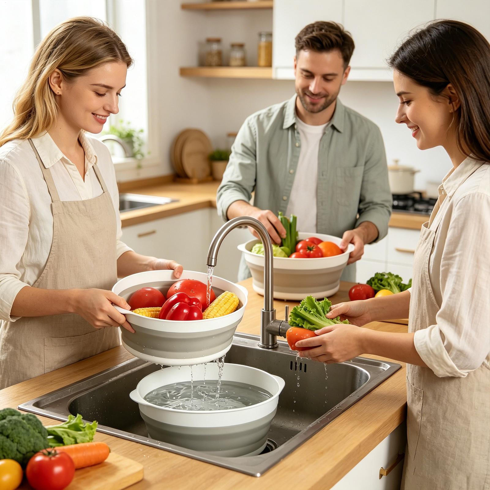 Passoire pliable double couche - Meal Prep Veggie avis et prix