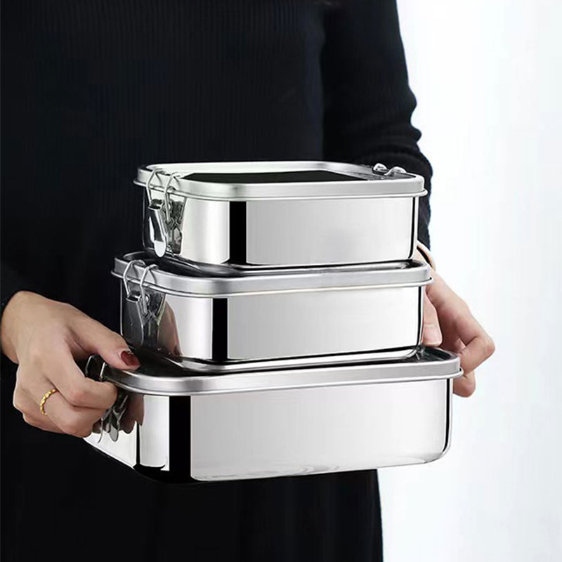 Boîte à déjeuner carrée en aci - Stainless Bento Box avis et prix