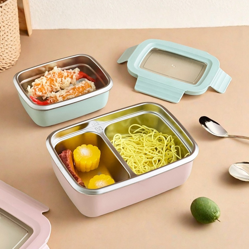 Boîte à lunch bento divisée en - Stainless Bento Box avis et prix