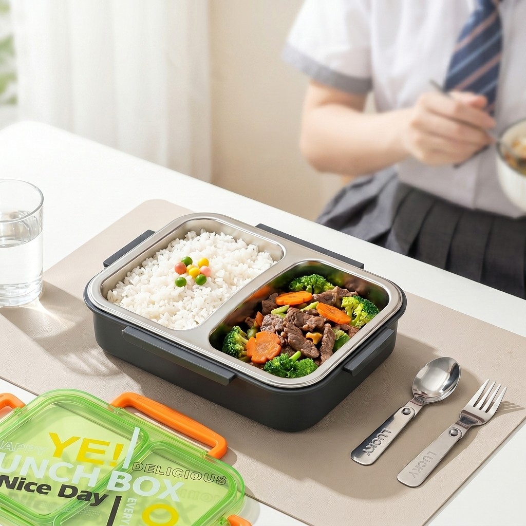 Boîte à lunch bento en acier i - Meal Prep Dinners avis et prix