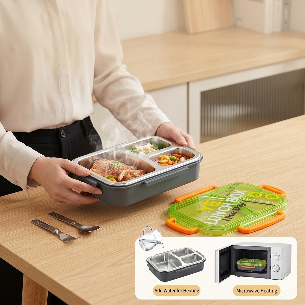Boîte à lunch bento en acier i - Meal Prep Dinners avis et prix