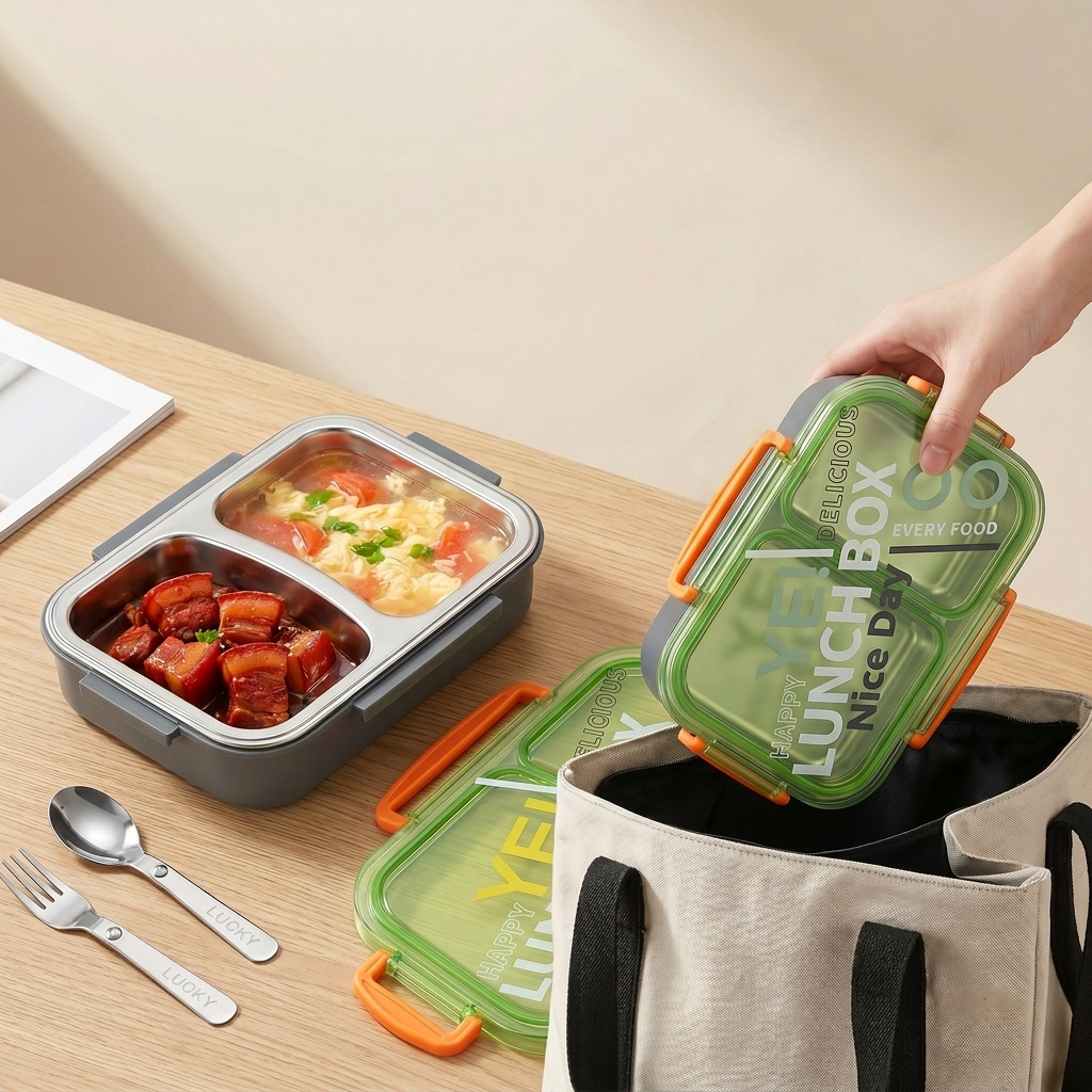 Boîte à lunch bento en acier i - Meal Prep Dinners avis et prix