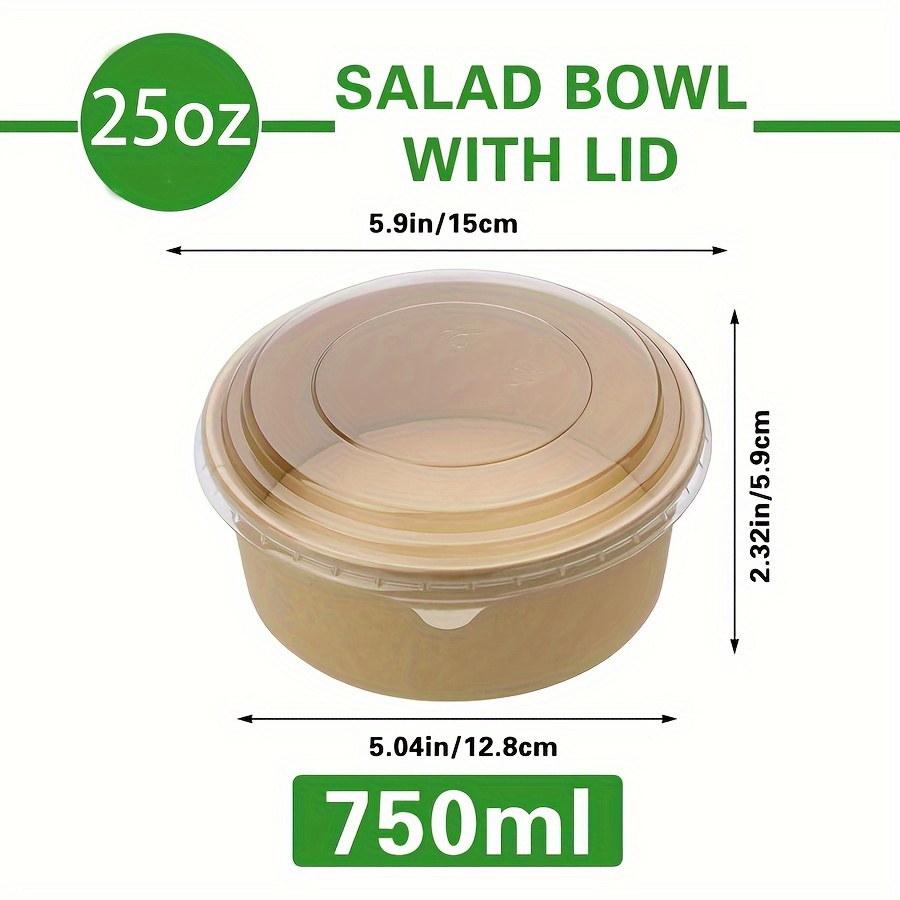 Bols en papier avec couvercles - Meal Prep Dinners avis et prix