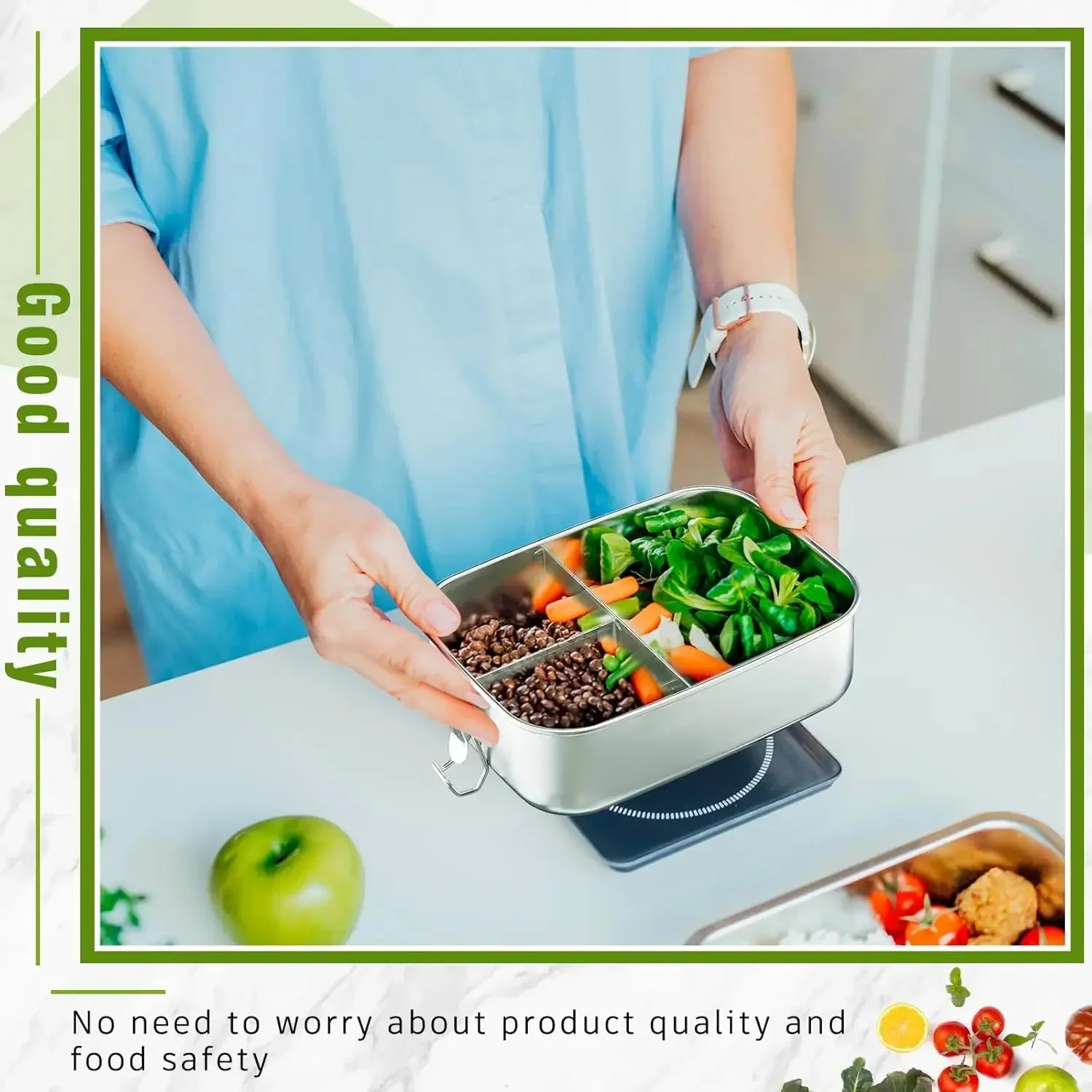 Boîte à lunch en acier inoxyda - Meal Prep Lunch Boxes avis et prix